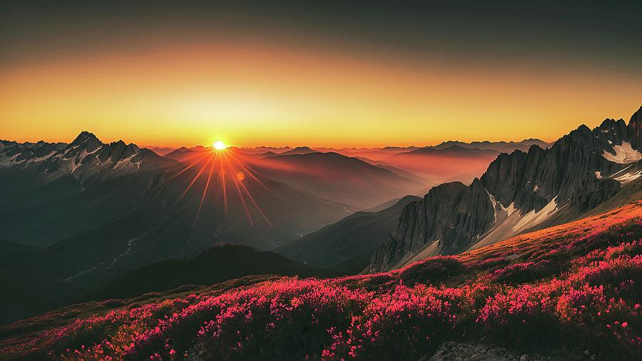 Resplendent Dawn Digital Art by Samuel HUYNH Resplendent Dawn Digital Art by Samuel HUYNH
