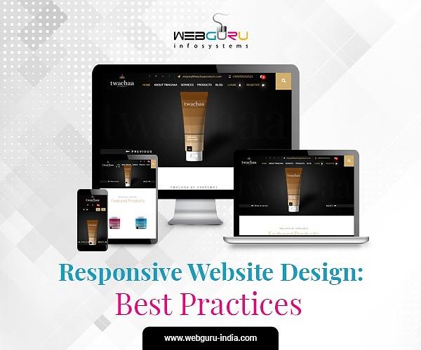 Responsive site Design Best Practices Digital Art by guru Infosystems