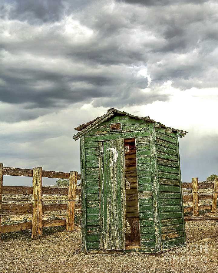 Rest Stop, Outhouse, Seligman, Arizona Photograph by Don Schimmel