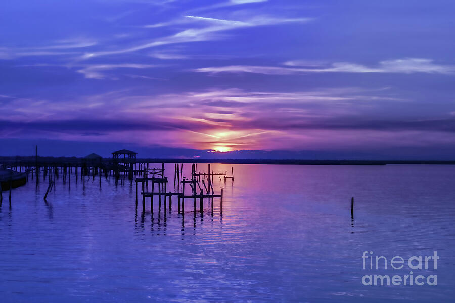 Rest Well World Purple Sunset Photograph by Roberta Byram