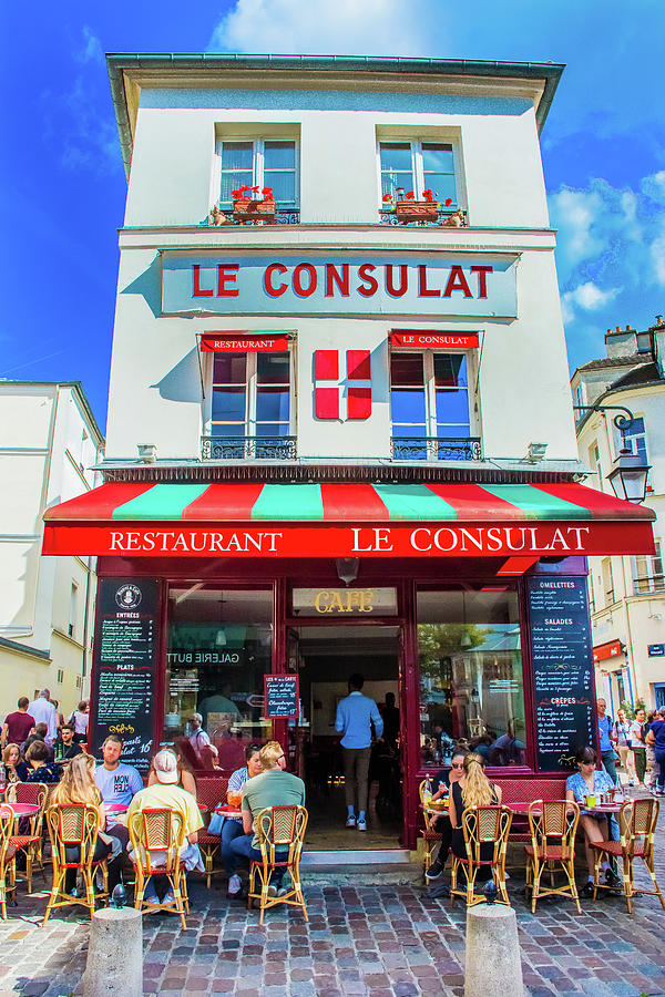 Restaurant Montmartre Paris Photograph by Jeff Black - Fine Art America