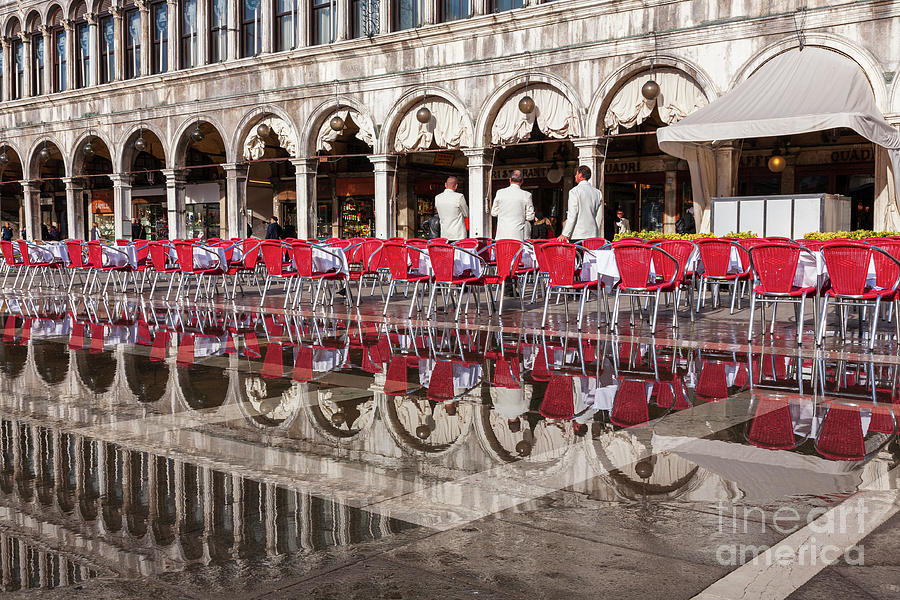 Restaurant on San Marks Square  Photograph by Heiko Koehrer-Wagner