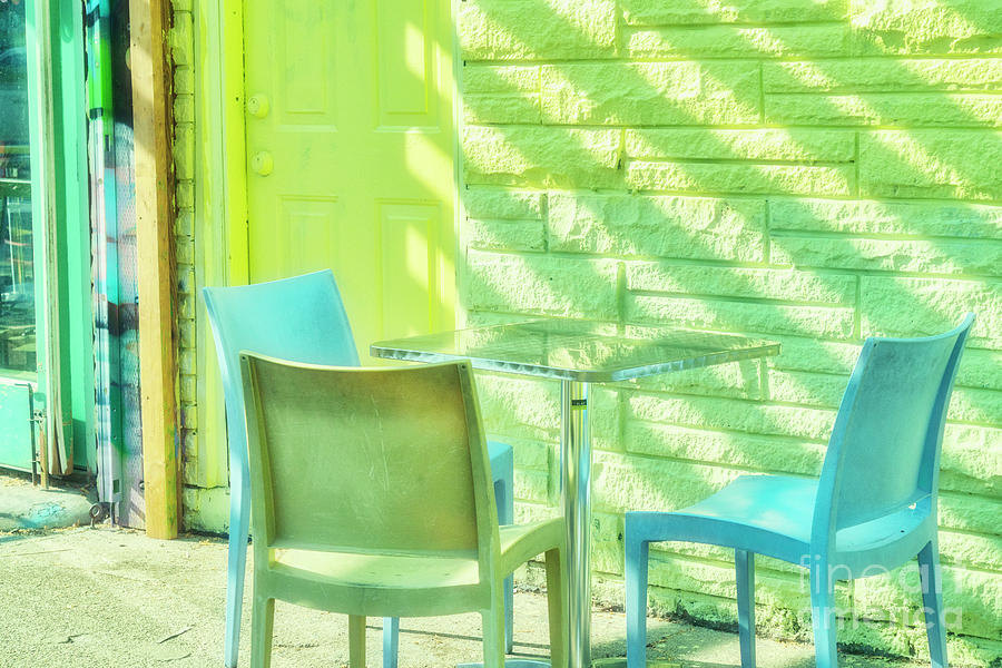 Summer Photograph - Restaurant with Cool Shades by Charline Xia