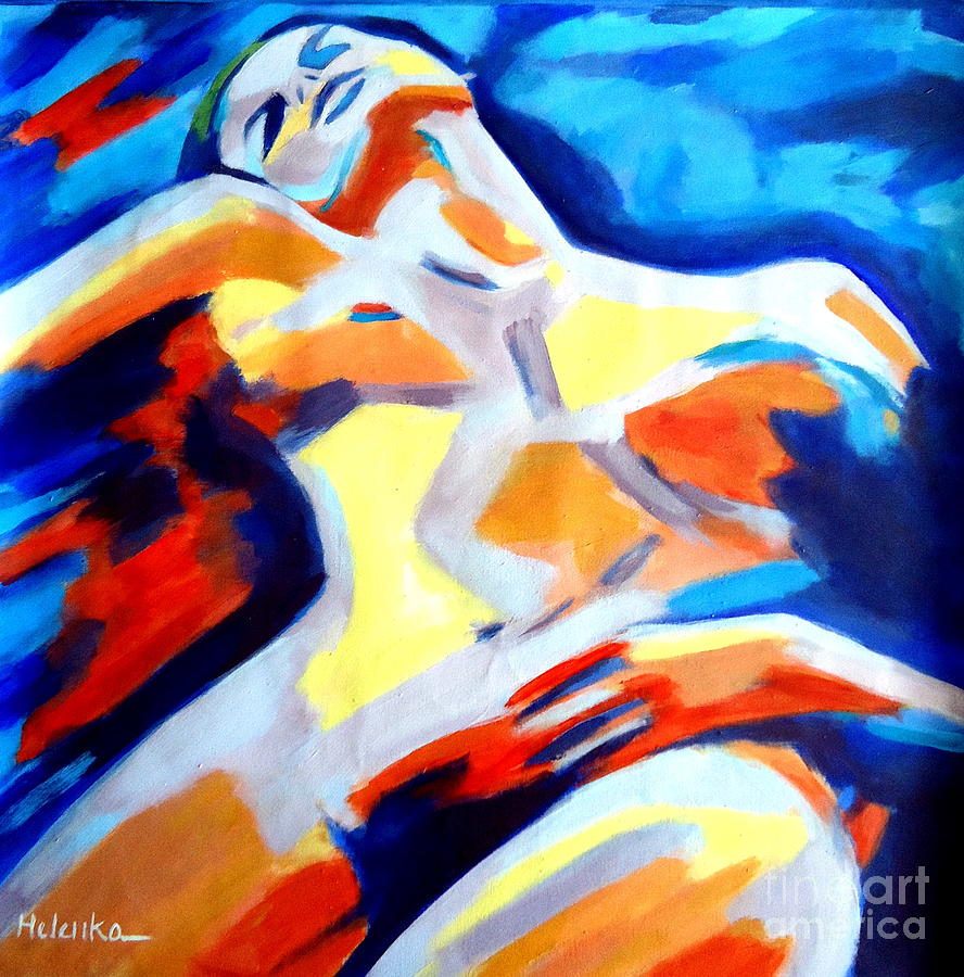 Restful nude Painting by Helena Wierzbicki