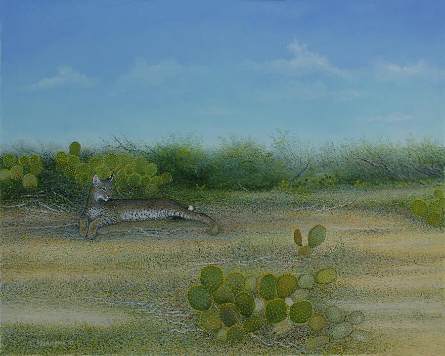 Resting Painting by Eleazar Herrera