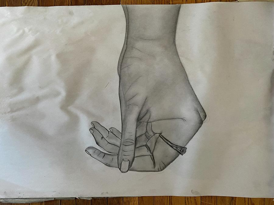 Resting Hand Drawing by Julia Kalinowsky Fine Art America
