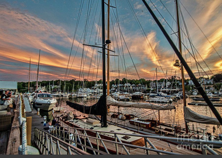 Resting Peacefuly Ready to Race the Penobscot Bay Photograph by Daniel Hebard