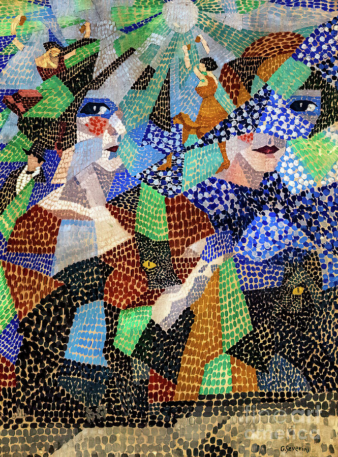 Restless Dancer By Gino Severini 1911 Painting By Gino Severini - Fine ...