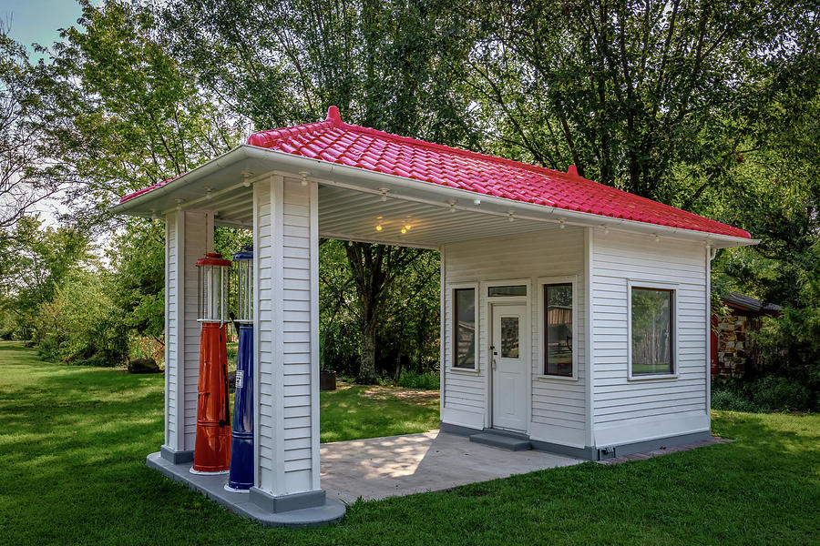 Restored Gas Station Photograph by James Barber