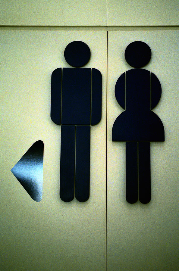 Restroom Sign Photograph by Photodisc