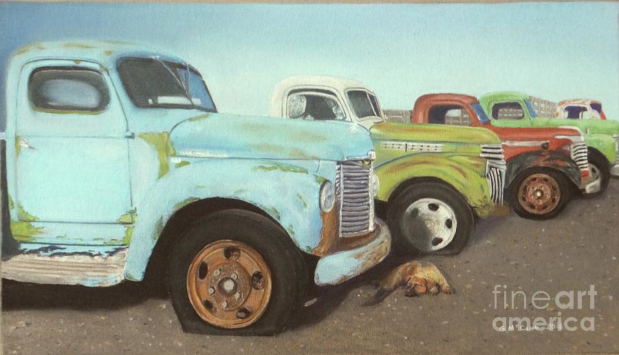 Truck Pastel - Retired by Gordon McCann