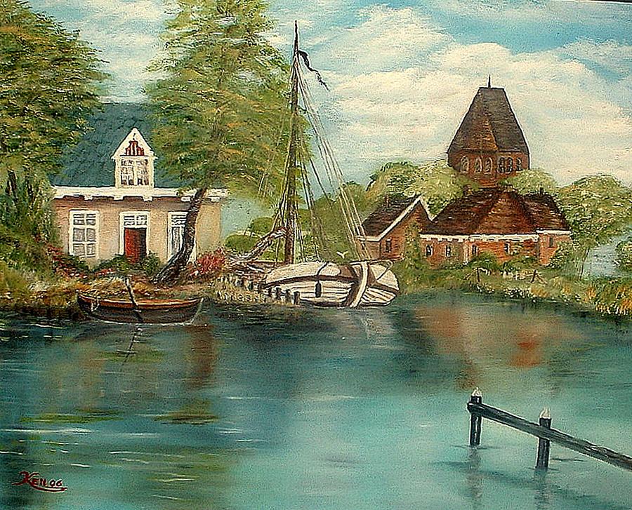 Retired Sailor Painting by Kenneth LePoidevin Retired Sailor Painting by Kenneth LePoidevin