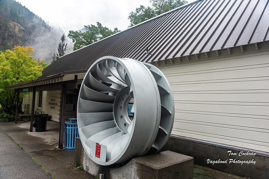 Retired Turbine in Newhalem Photograph by Tom Cochran