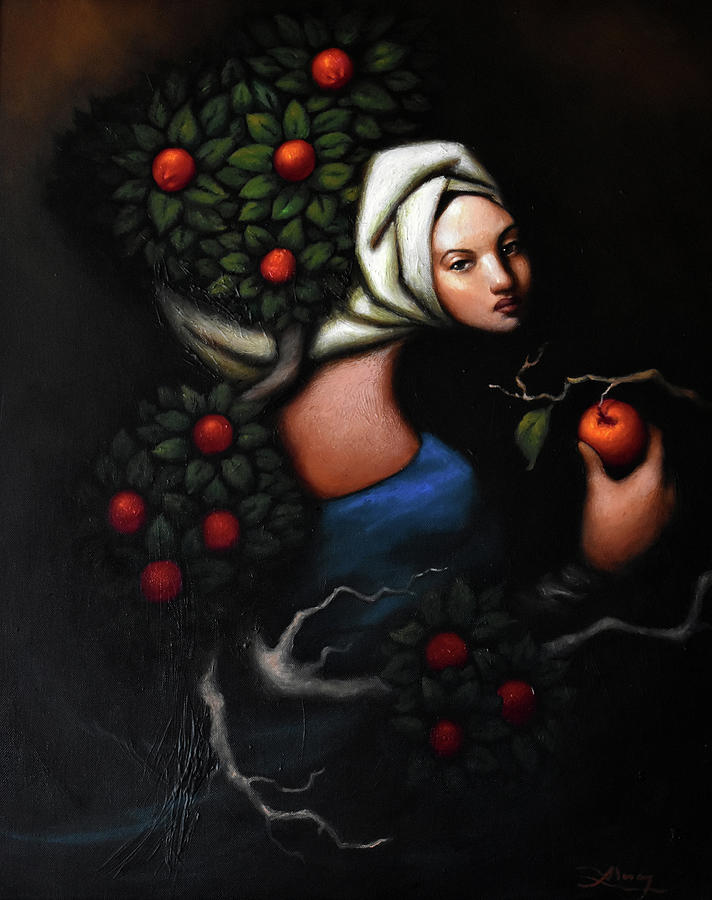 Retrato de Eva Painting by Abisay Puentes