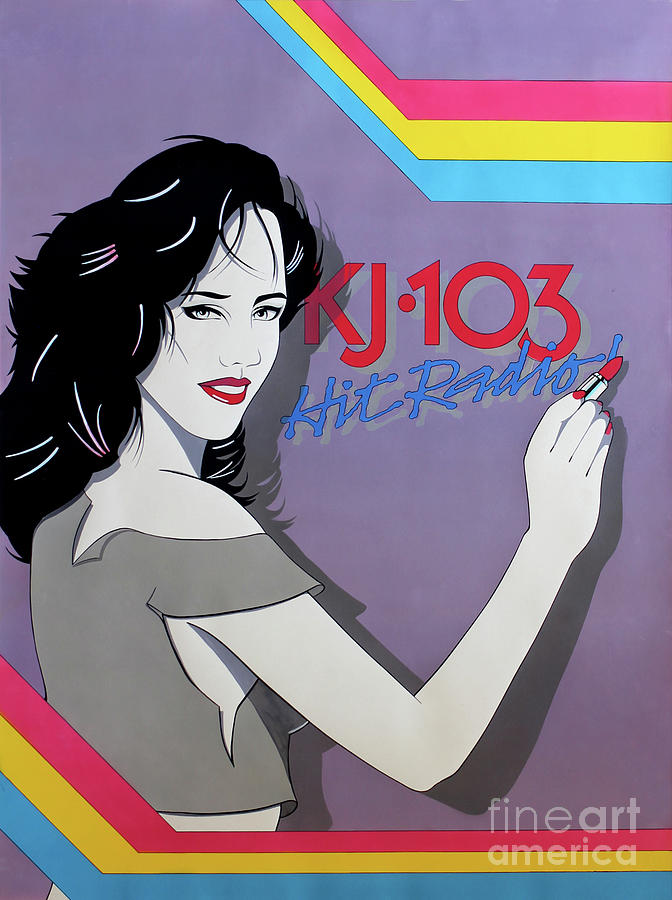 Retro 1980s KJ-103 Hit Radio Painting by Tim Gilliland