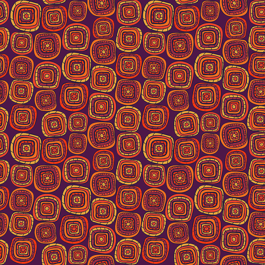 Retro Abstract Pattern. Seamless Colorful Pattern. Drawing