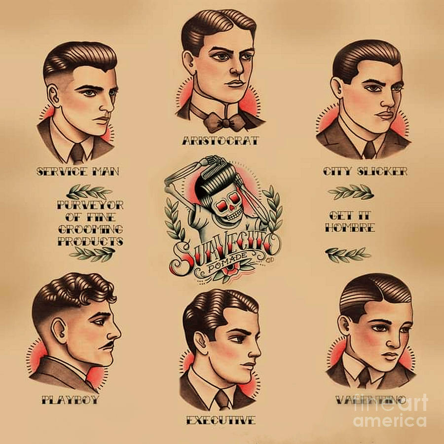 Retro Barber Shop Poster Photograph by Action