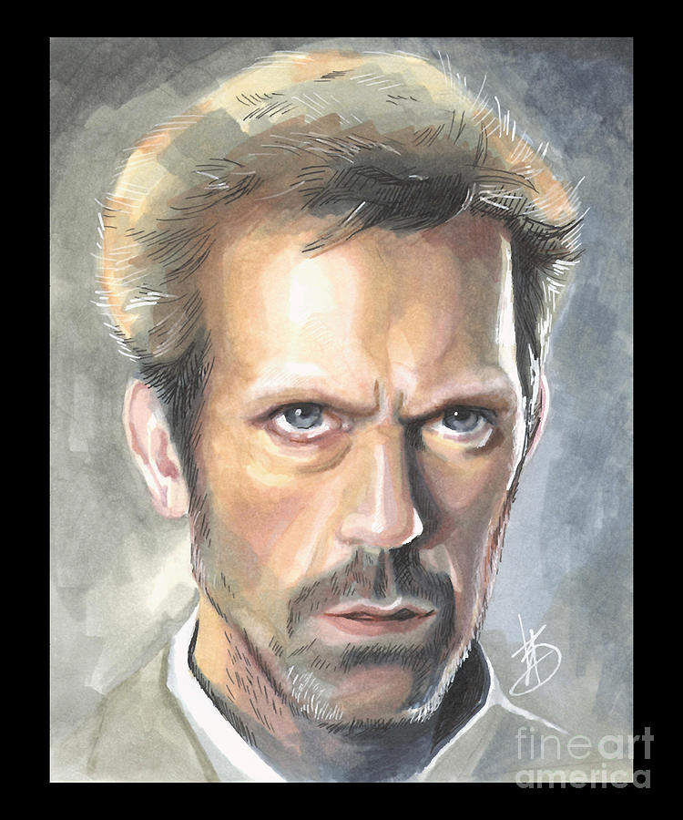 Hugh Laurie Photograph - Retro Better House Md Hugh Laurie Markers Amazing Days by Artwork Lucky
