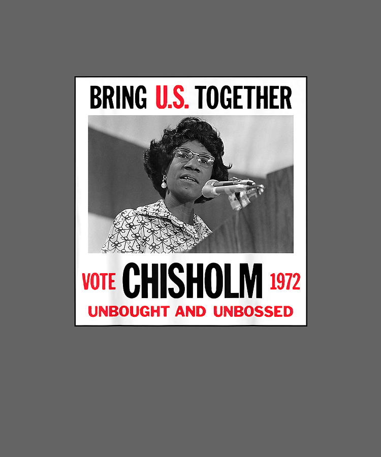 Retro Campaign Poster Unbought Unbossed Shirley Chisholm Drawing by ...