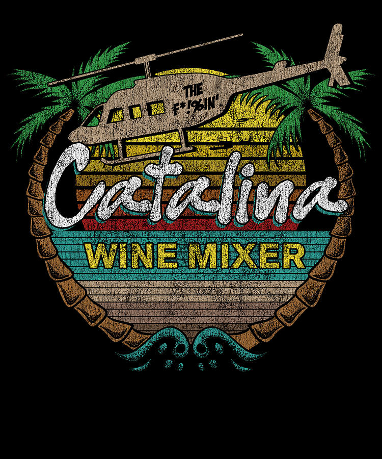 Retro Catalina Wine Mixer Digital Art by Flippin Sweet Gear