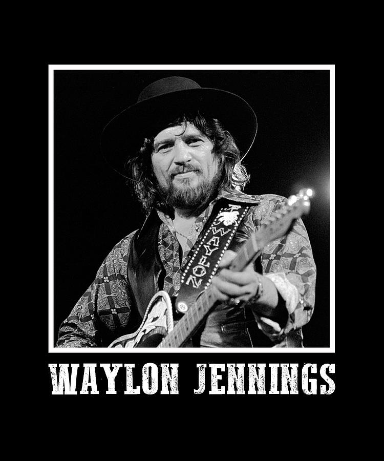 Retro Classic Waylon Jennings Digital Art by Cynthia Pottorff - Fine ...