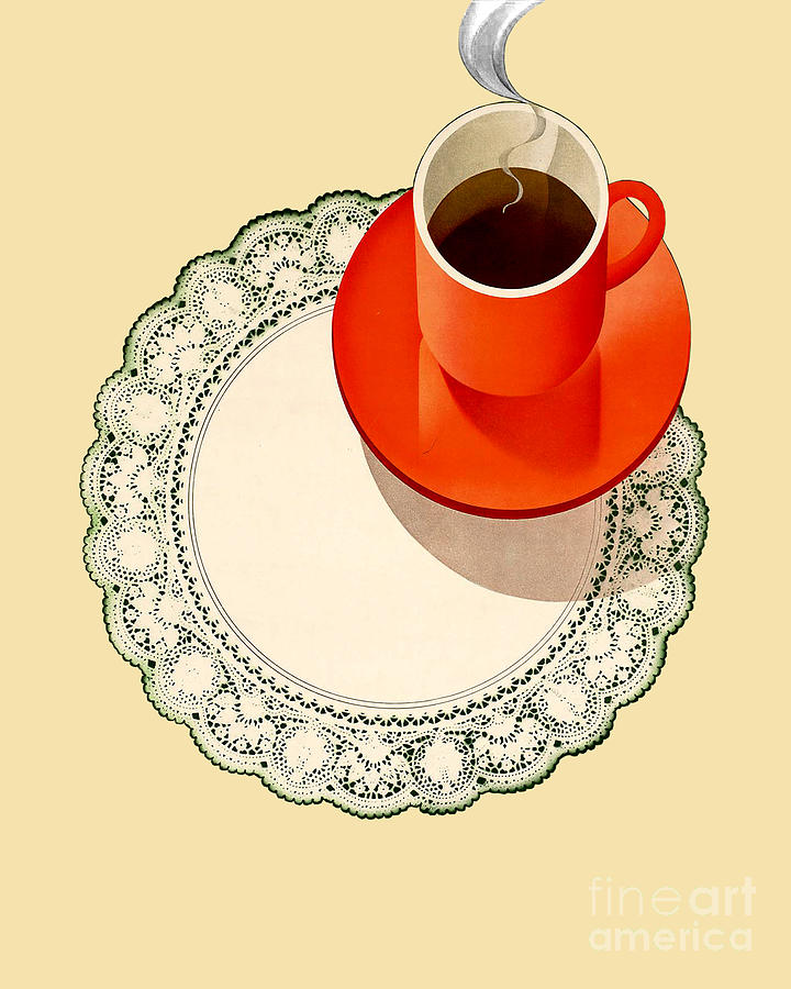 Coffee Digital Art - Retro Coffee Artwork by Madame Memento