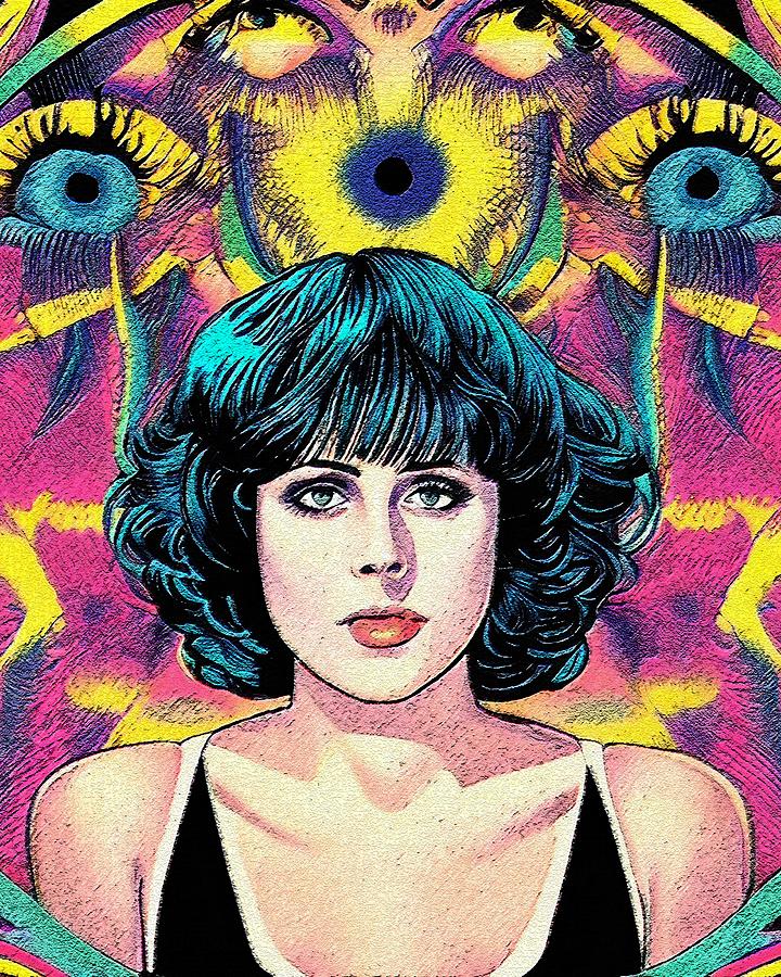 Retro Comic Style Artwork Highly Detailed Grace Slick 12 Digital Art By ...