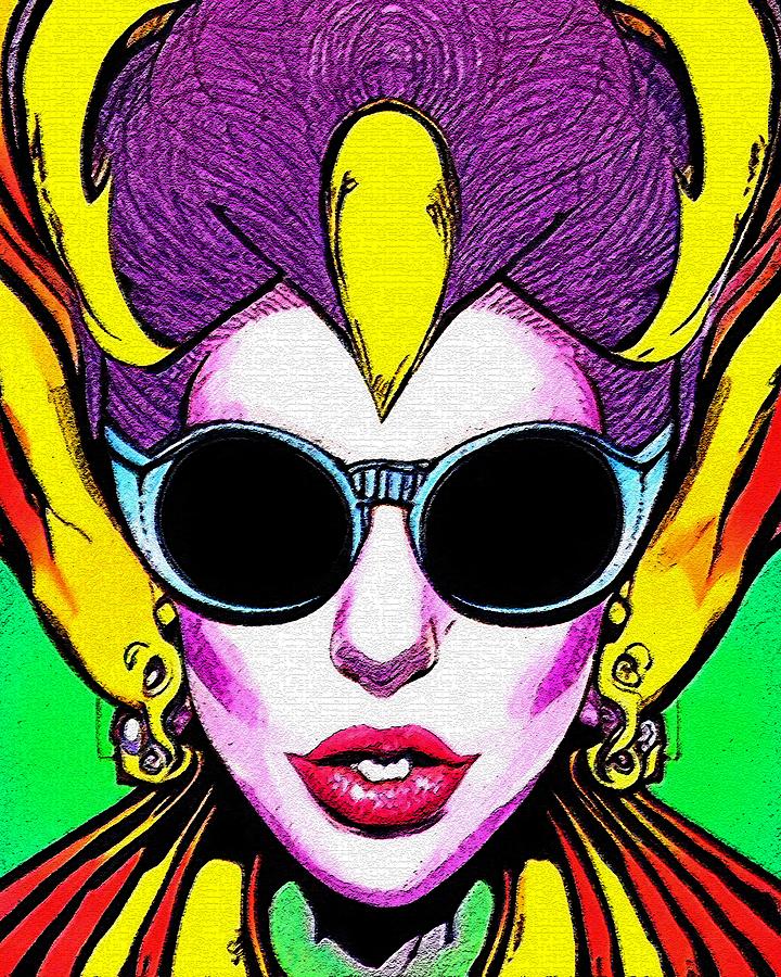 Retro Comic Style Artwork Highly Detailed Lady Gaga 2 Digital Art By Edgar Dorice Pixels