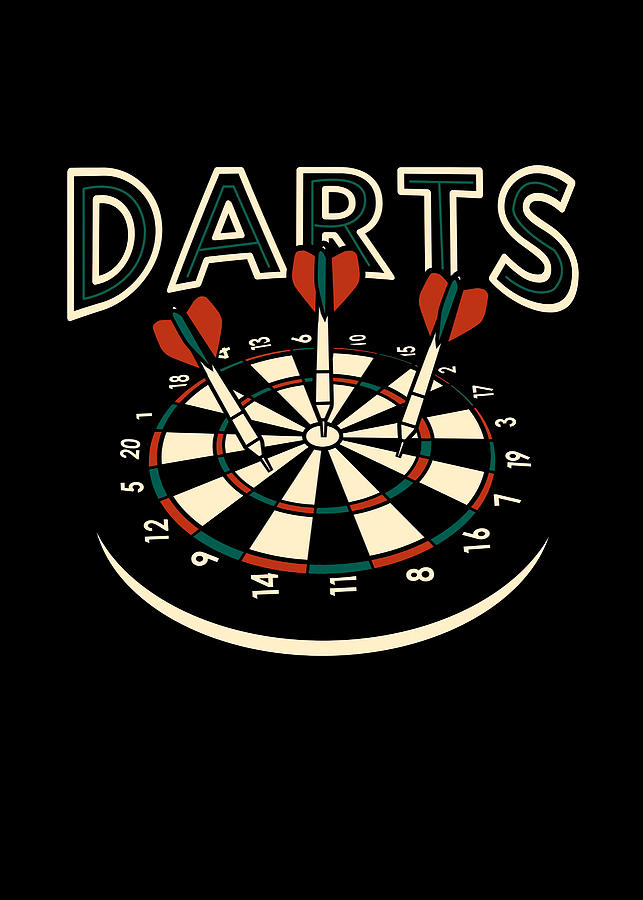 Retro Darts Dartboard Poster Tapestry - Textile by Brock Rangi - Fine ...