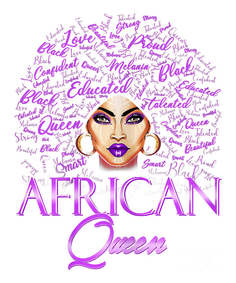 Retro Design Vitiligo Queen Into Success Digital Art by Artwork Lucky ...