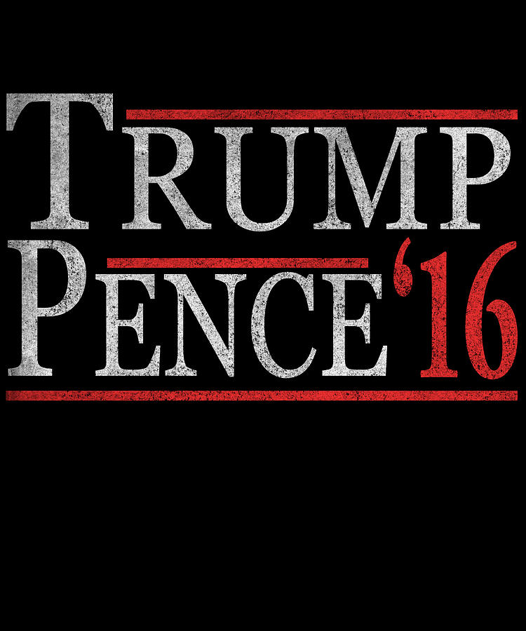 Retro Donald Trump Mike Pence Digital Art by Flippin Sweet Gear