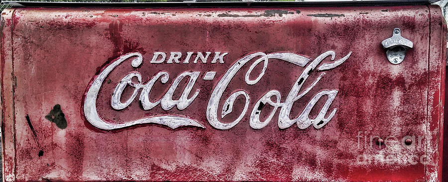 Vintage Photograph - Retro Drink Coca Cola Store Ice Cooler by Paul Ward