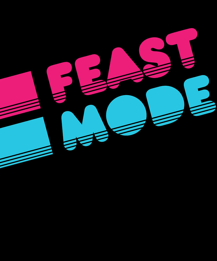 Retro Feast Mode Thanksgiving Digital Art by Flippin Sweet Gear