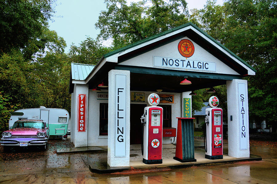 Retro Filling Station Photograph by Ben Prepelka