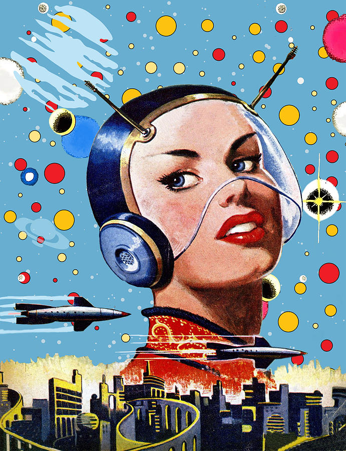 Retro Future Poster Digital Art by Long Shot - Pixels