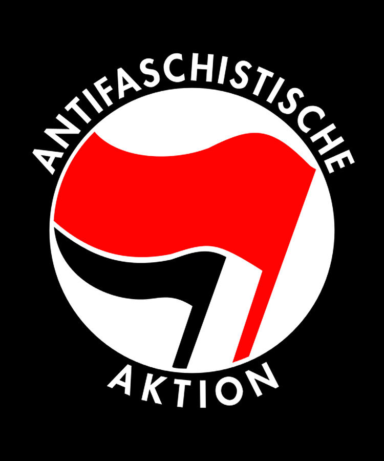 Cool Digital Art - Retro Germany Antifaschistische Aktion Anti-Fascist by Flippin Sweet Gear