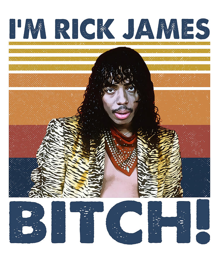 Retro Ix27m Rick James Poster vintage Painting by Zoe Maria | Pixels