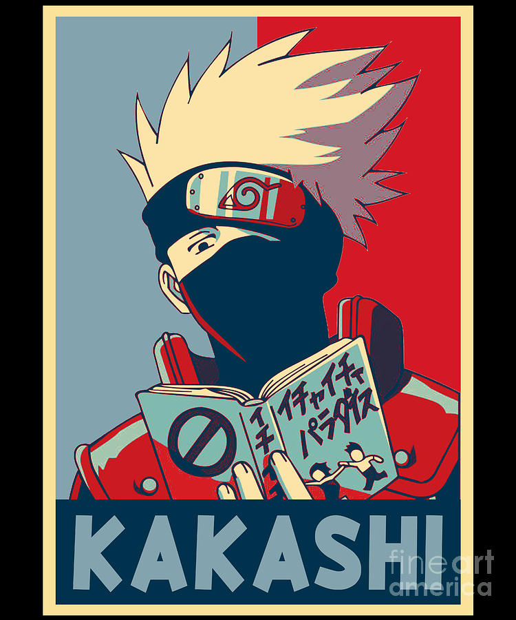 Retro Kakashi Naruto Anime Gifts For Fans Drawing by Anime Art - Fine Art  America