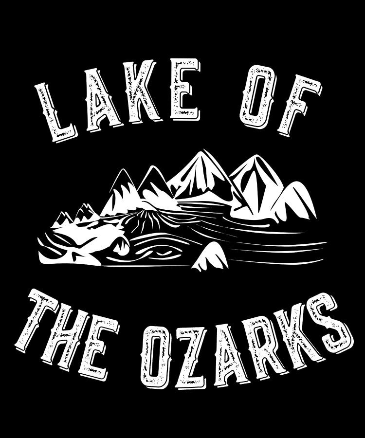 Retro Lake Of The Ozarks Missouri Digital Art by Flippin Sweet Gear