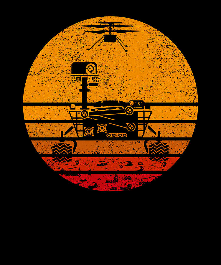 Retro Mars Red Planet Vintage Mars Digital Art by Mercoat UG ...