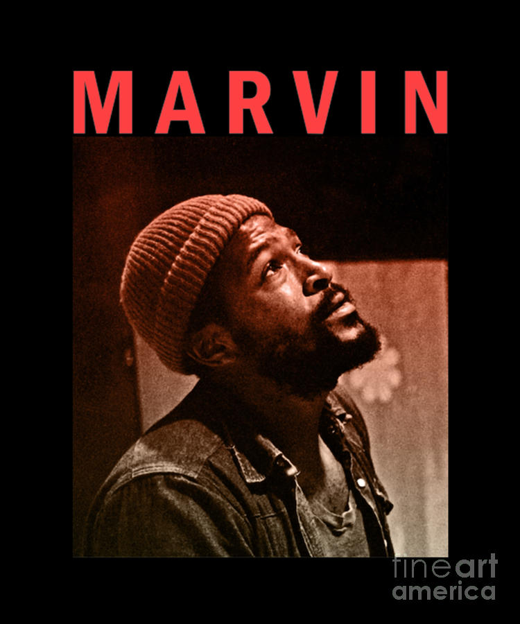 Marvin Gaye Digital Art - Retro Marvin Gaye Tribute by Notorious Artist