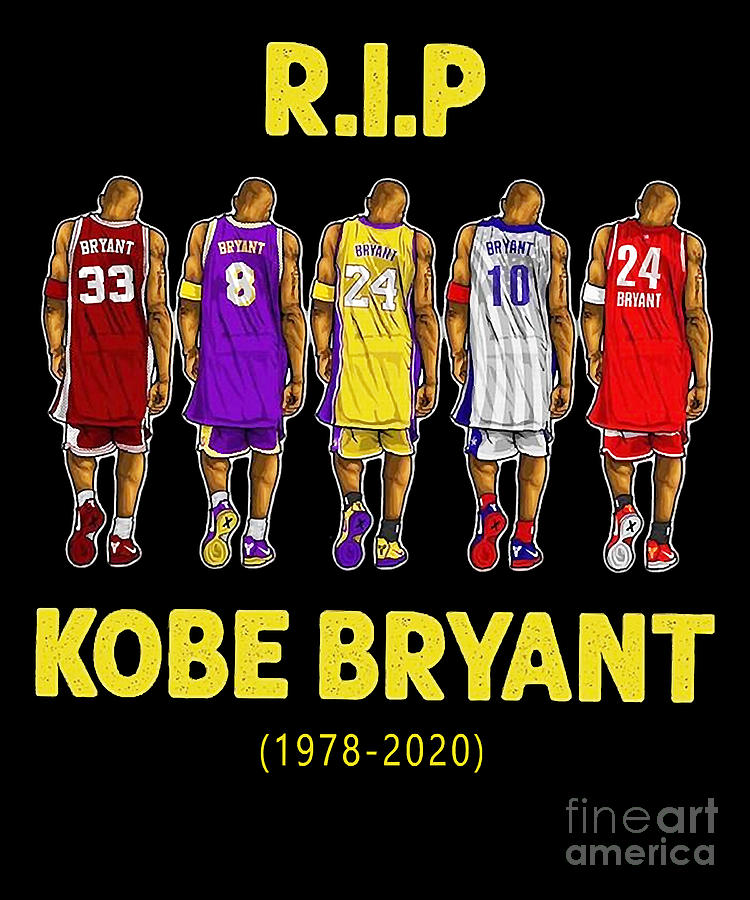 Kobe Bryant Photograph - Retro Metal Print Rip Kobe 1978 2020 24 Thank You The Next Things by Artwork Lucky