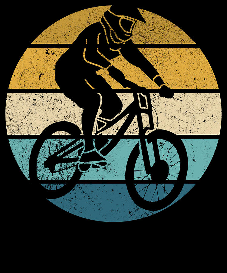 Retro Mountain Bike Racing Vintage MTB ATB Biker Digital Art by Mercoat Haftungsbeschraenkt - Pixels
