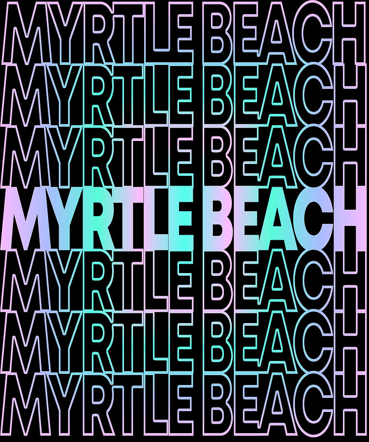 Retro Myrtle Beach South Carolina Digital Art by Flippin Sweet Gear
