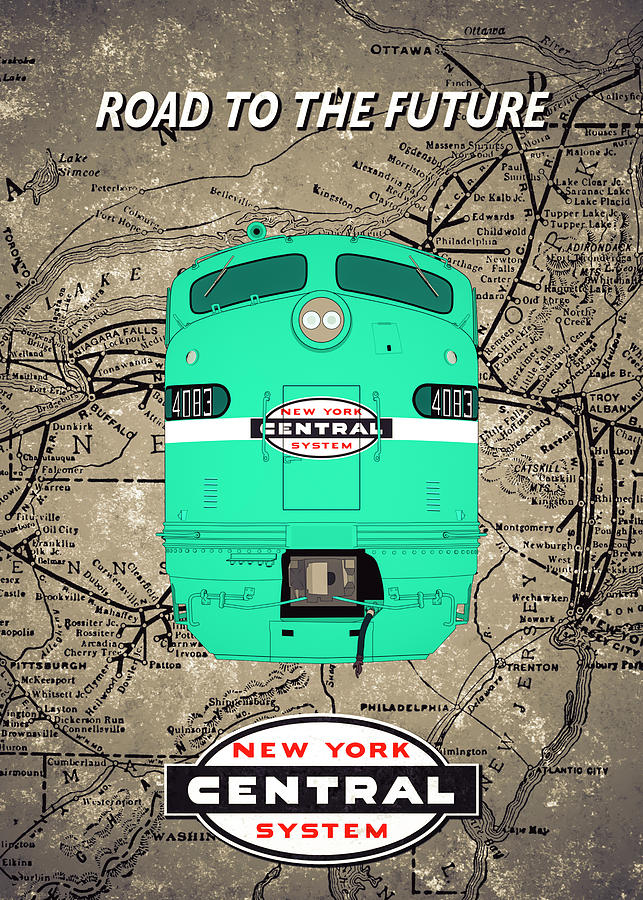 Retro New York Central 4083 Photograph By Enzwell Designs Fine Art America