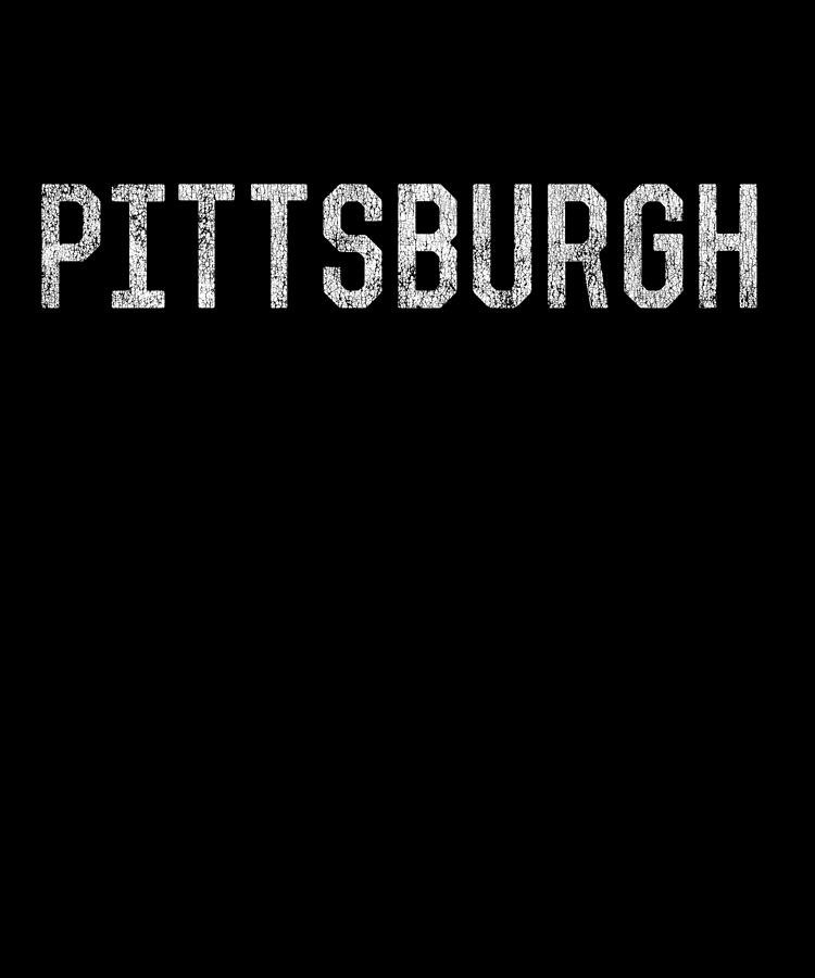 Cool Digital Art - Retro Pittsburgh Pennsylvania by Flippin Sweet Gear