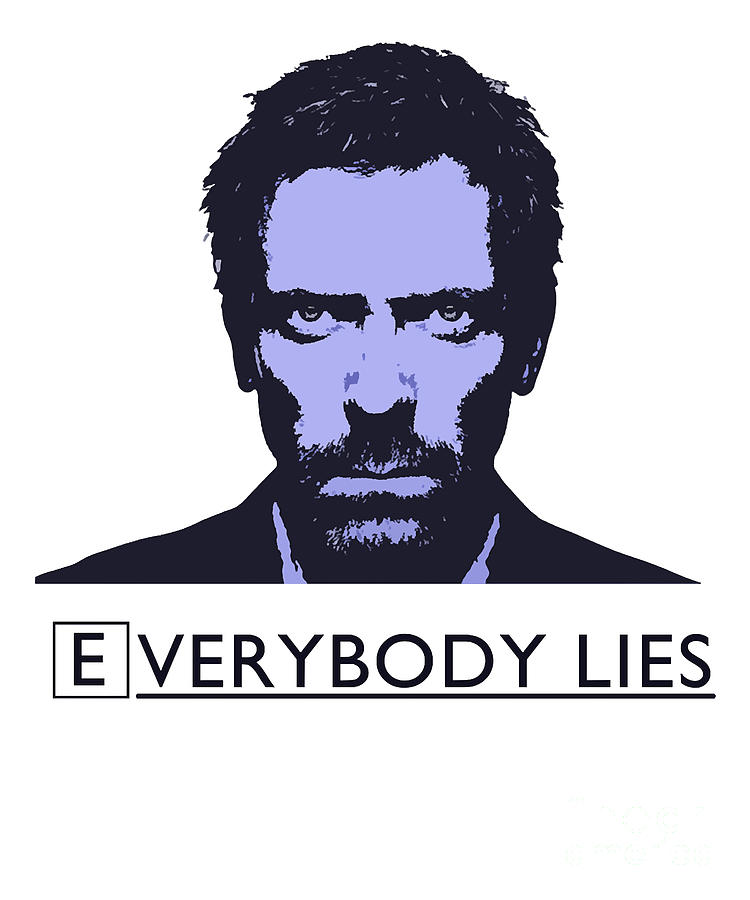 Hugh Laurie Photograph - Retro Poster Everybody Lies Think About These by Artwork Lucky