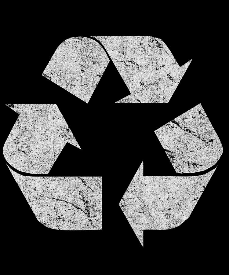 Retro Recycle Logo Digital Art by Flippin Sweet Gear