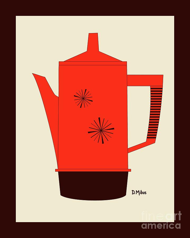 Retro Regal Coffee Percolator Digital Art by Donna Mibus