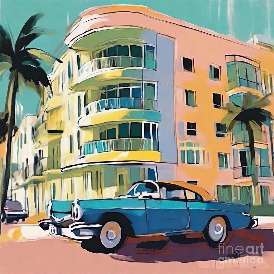 Architecture Digital Art - Retro Ride by Retro Movie Posters Architecture Digital Art - Retro Ride by Retro Movie Posters